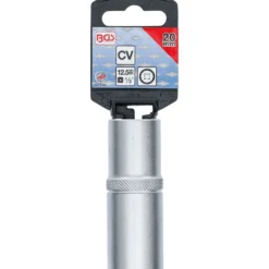 BGS Steckschlüssel-Einsatz Zwölfkant tief Antrieb Innenvierkant 12,5 mm (1/2") SW 20 mm - 9359