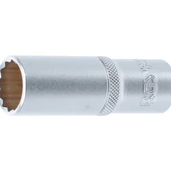 BGS Steckschlüssel-Einsatz Zwölfkant tief Antrieb Innenvierkant 12,5 mm (1/2") SW 19 mm - 10686