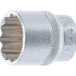 BGS Steckschlüssel-Einsatz Zwölfkant Antrieb Innenvierkant 12,5 mm (1/2") SW 27 mm - 10645