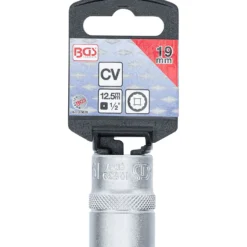 BGS Steckschlüssel-Einsatz Zwölfkant Antrieb Innenvierkant 12,5 mm (1/2") SW 19 mm - 10639