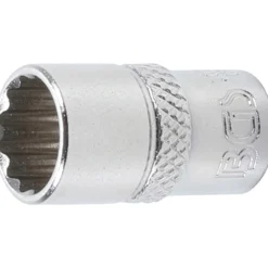 BGS Steckschlüssel-Einsatz Zwölfkant Antrieb Innenvierkant 6,3 mm (1/4") SW 10 mm - 10780