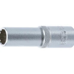 BGS Steckschlüssel-Einsatz Zwölfkant tief Antrieb Innenvierkant 12,5 mm (1/2") SW 13 mm - 10681
