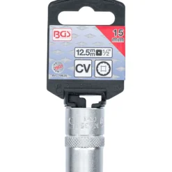 BGS Steckschlüssel-Einsatz Zwölfkant Antrieb Innenvierkant 12,5 mm (1/2") SW 15 mm - 10635