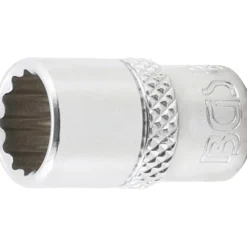 BGS Steckschlüssel-Einsatz Zwölfkant Antrieb Innenvierkant 6,3 mm (1/4") SW 3/8" - 10877