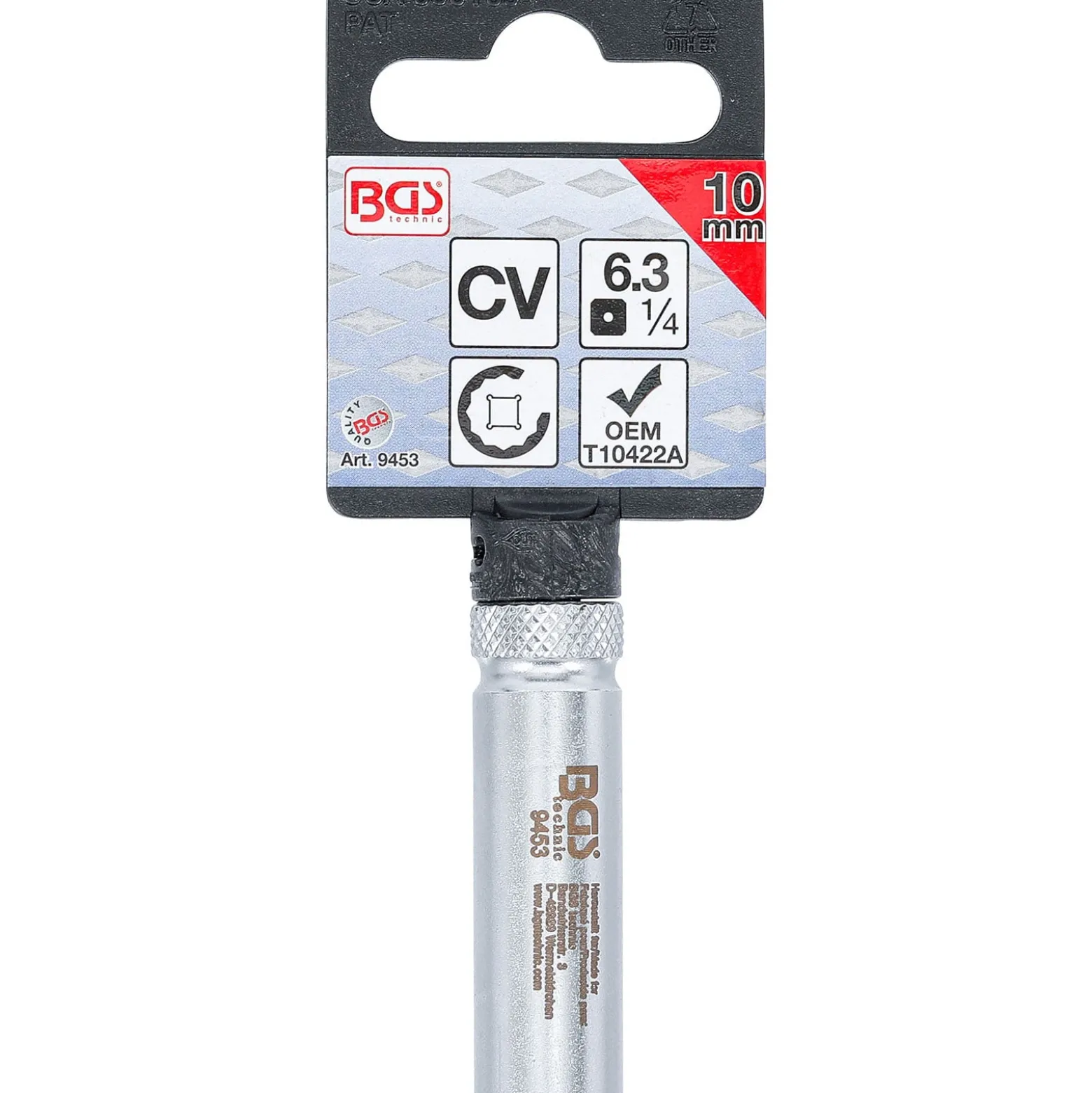 BGS Steckschlüssel für Unterdruckversteller am VAG Turbolader SW 10 mm - 9453