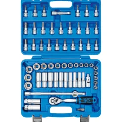 BGS Steckschlüssel-Satz Antrieb 10 mm (3/8") Zollgrößen 61tlg. - 2215