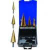 BGS 3tlg. Stufenbohrer-Satz titannitriert 4-30 mm - 1624