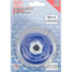BGS Topfbürste Aufnahme M14 x 2 Ø 75 mm x 57 mm - 3983