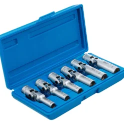 BGS Universal Glühkerzen-Gelenkschlüssel-Satz Sechskant Antrieb Innenvierkant 10 mm (3/8") SW 8 - 16 mm 6tlg. - 2990