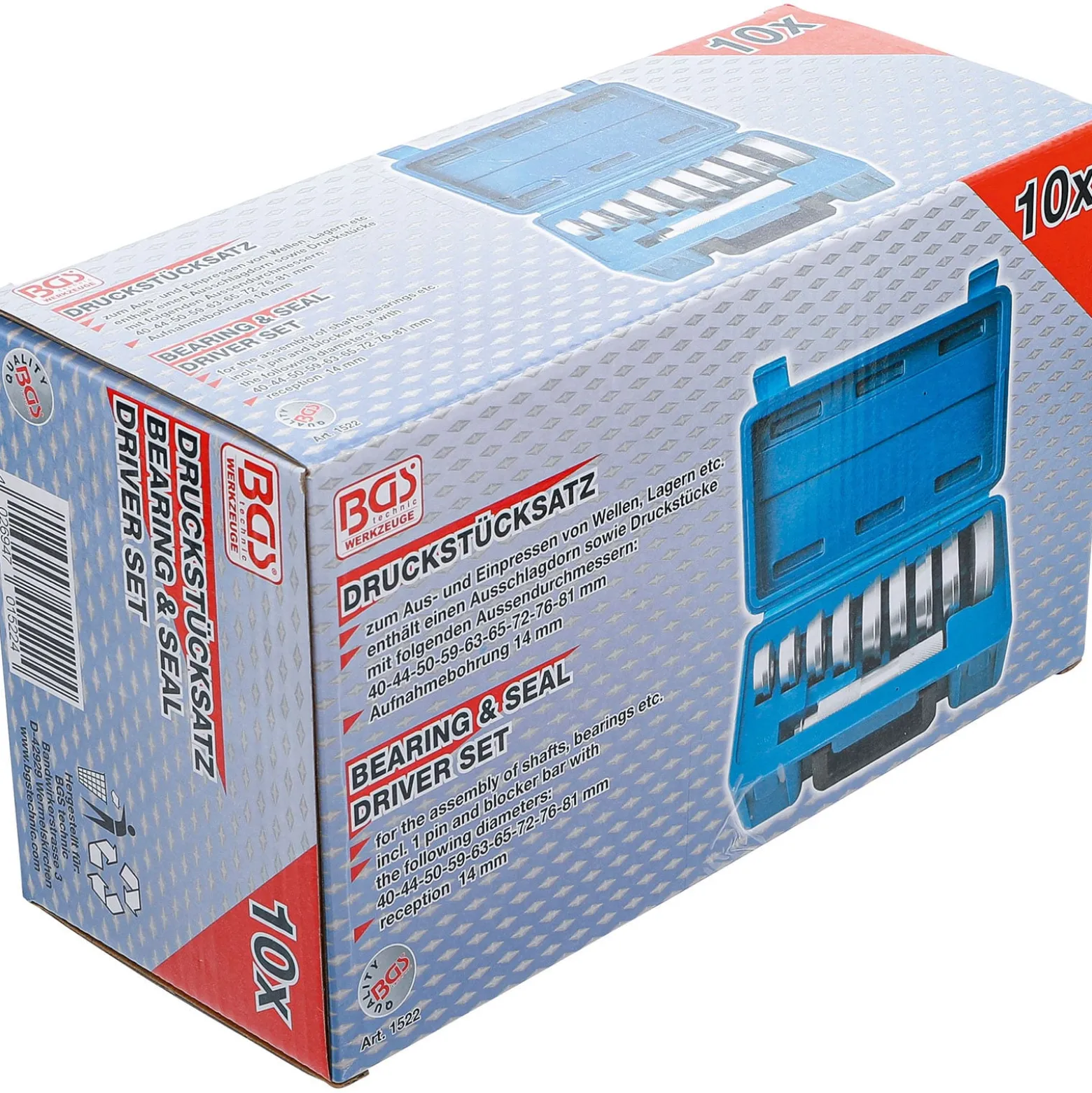 BGS Universal-Lager- und Buchsentreiber-Satz 10tlg. - 1522