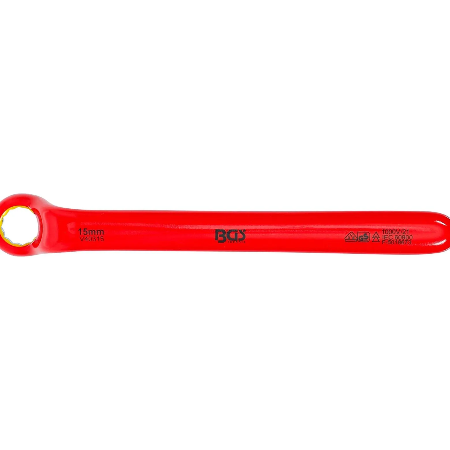 BGS VDE-Einringschlüssel tief gekröpft SW 15 mm - 72015