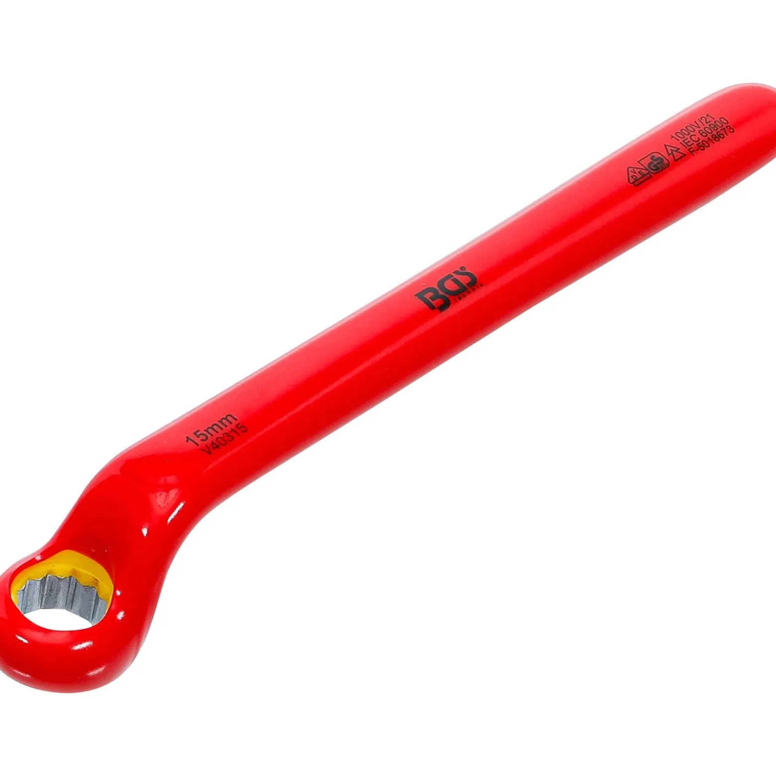 BGS VDE-Einringschlüssel tief gekröpft SW 15 mm - 72015