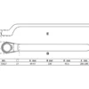 BGS VDE-Einringschlüssel tief gekröpft SW 27 mm - 72027