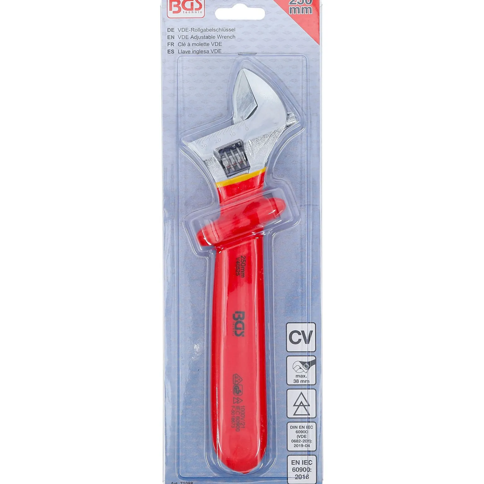BGS VDE-Rollgabelschlüssel SW max. 38 mm - 71098