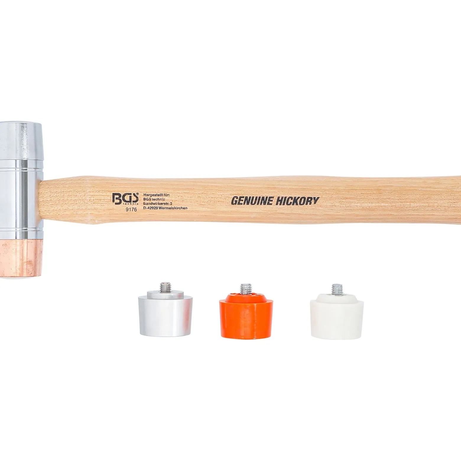 BGS Wechselkopf-Hammer Hickory-Stiel Ø 35 mm - 9176