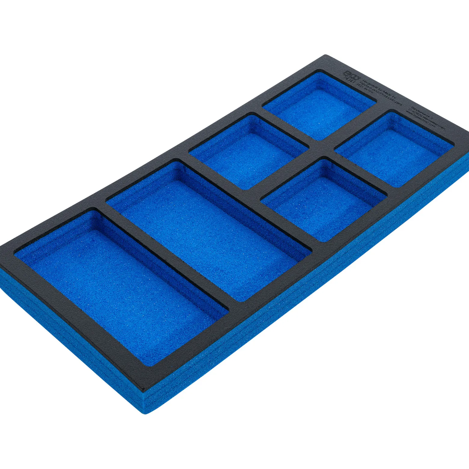 BGS Werkstattwageneinlage 1/3 leer: 6 Ablagefächer 408 x 189 x 32 mm - 74361