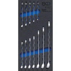 BGS Werkstattwageneinlage 1/3: Maul-Ringschlüssel-Satz SW 6 - 22 mm 12tlg. - 4082