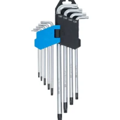 BGS Winkelschlüssel-Satz extra lang T-Profil (für Torx) mit Bohrung T10 - T50 9tlg. - 794