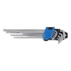 BGS Winkelschlüssel-Satz extra lang + extra kurz T-Profil (für Torx) T10 - T50 9tlg. - 9375