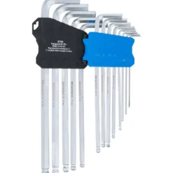 BGS Winkelschlüssel-Satz extra lang Innensechskant/Innensechskant mit Kugelkopf 1,5 - 10 mm 13tlg. - 9799