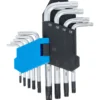BGS Winkelschlüssel-Satz kurz T-Profil (für Torx) mit Bohrung T10 - T50 9tlg. - 809