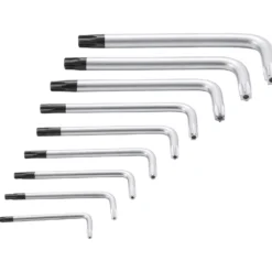 BGS Winkelschlüssel-Satz kurz T-Profil (für Torx) mit Bohrung T10 - T50 9tlg. - 809