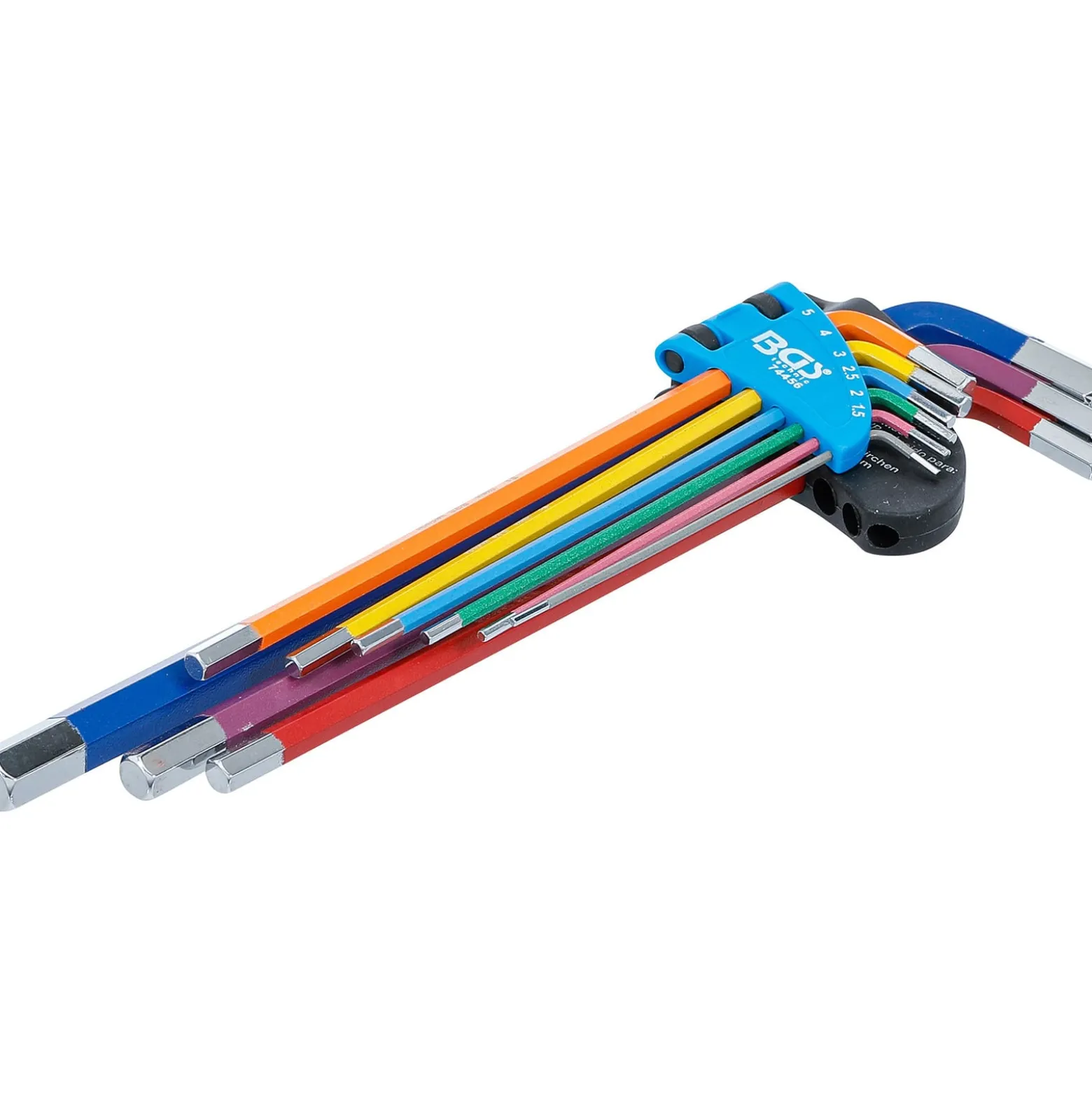 BGS Winkelschlüssel-Satz Multicolour extra lang Innensechskant 1,5 - 10 mm 9tlg. - 74456
