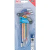 BGS Winkelschlüssel-Satz Multicolour Innensechskant 1,5 - 10 mm 9tlg. - 74455