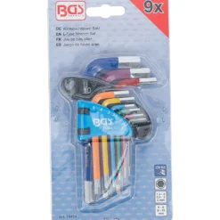 BGS Winkelschlüssel-Satz Multicolour kurz Innensechskant 1,5 - 10 mm 9tlg. - 74454
