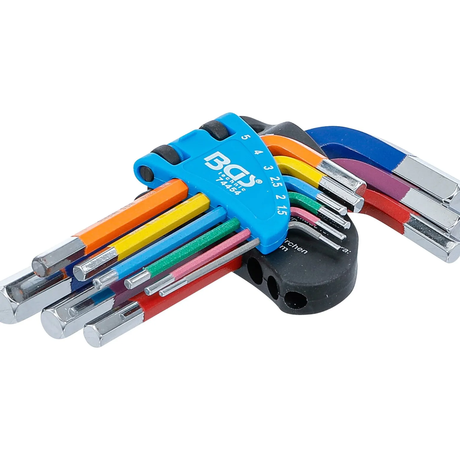 BGS Winkelschlüssel-Satz Multicolour kurz Innensechskant 1,5 - 10 mm 9tlg. - 74454