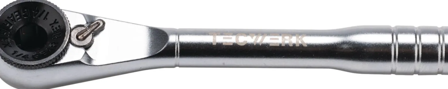 Bit-/Hebelumschaltknarre 1/4 Zoll direkte Bitaufn.L.95mm 72 Z.TECWERK