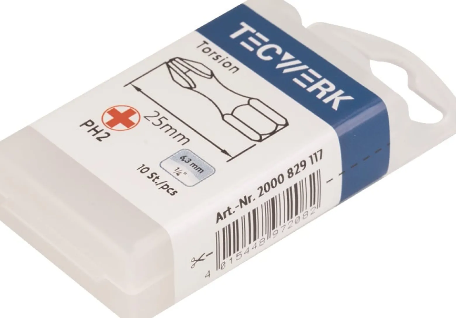 Bit P829117 1/4 Zoll PH 2 L.25mm TECWERK