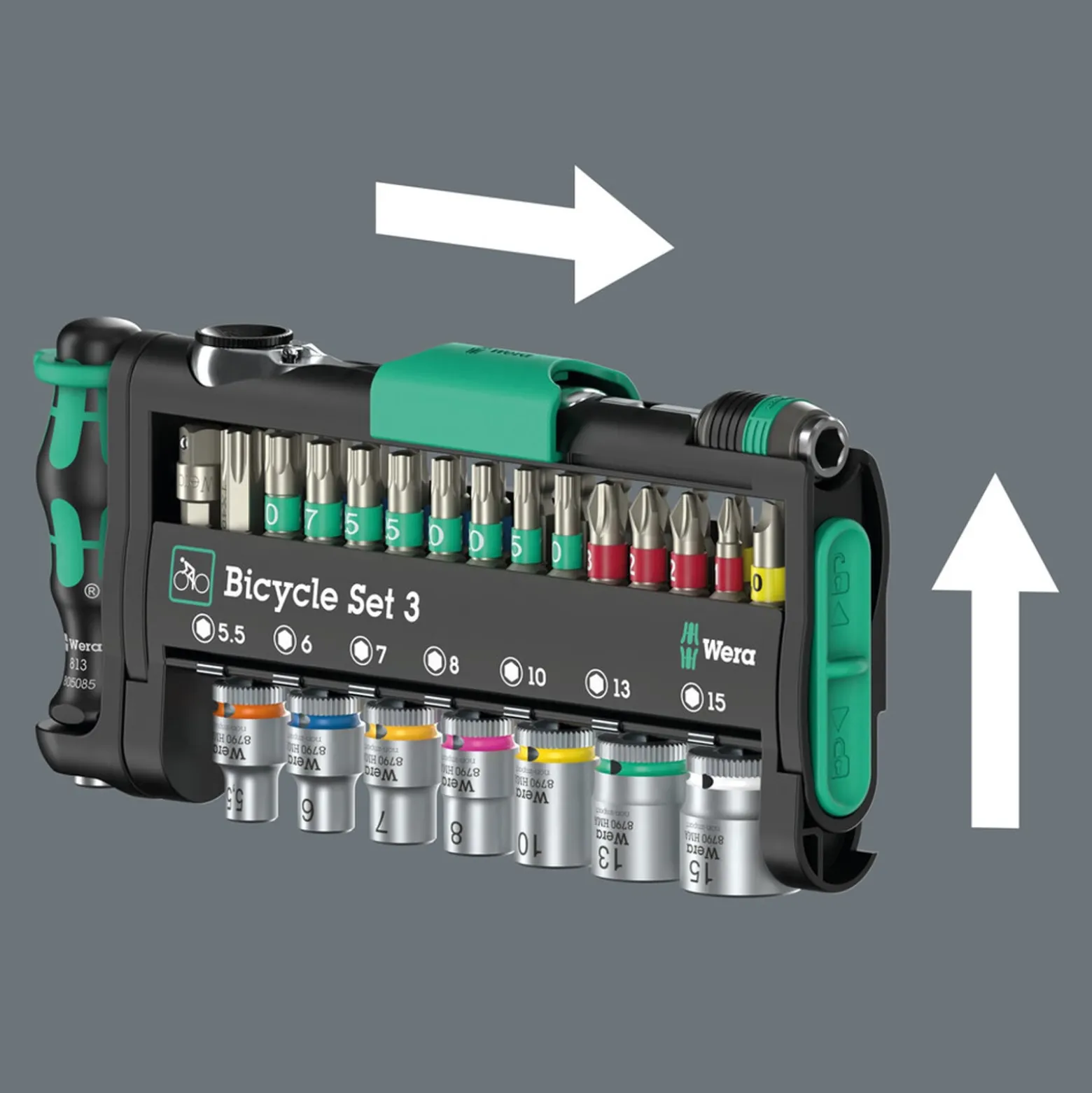 Bit-/Steckschlüsselset Bicycle Set 3 41-tlg.BZT PH/TORX®/Schlitz/6-KT.WERA