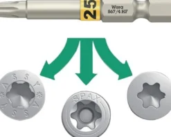 Bit 867 TORX® HF 1/4 Zoll TX 15 L.50mm m.Farbleitsystem WERA