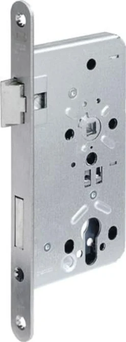 BKS Behörden-Einsteckschloss 0615 PZW 24/55/72/8mm DIN L VA rd Kl 5 - B-06150-21-L-8