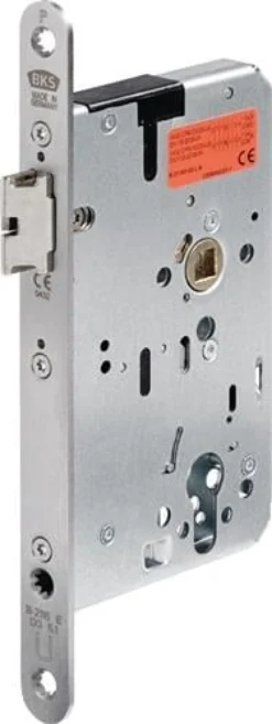 BKS Panik-Einsteckschloss 2116 Fkt.E rd 24/65/72/9mm DIN L/R VA selbstverr - B-21160-42-L-8