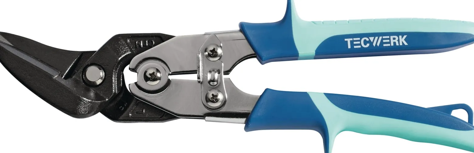 Blechschere L.260mm li.STA max.1,5mm TECWERK