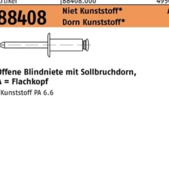 Blindniete R 88408 FLAKO 6x 12 Niet Ku./Dorn Ku. 250 Stück