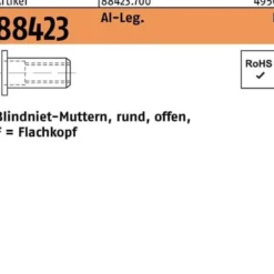 Blindnietmutter R 88423 FLAKO M10 /0,25-3,5 Aluminium 100 Stück