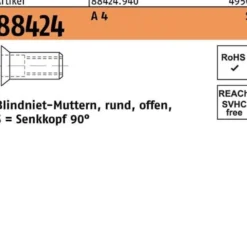 Blindnietmutter R 88424 SEKO M5/1,5 - 4,0 A 4 500 Stück