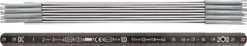 BMI Gliedermaßstab L.2m B.14mm mm/cm EG II Alu.schwarz - 961200044S