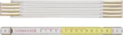 BMI Gliedermaßstab 9143 L.3m B.16mm mm/cm EG III Buche weiß-gelb - 984914300WG
