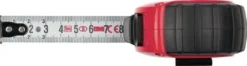 BMI Taschenbandmaß twoCOMP PT14 - 3m, mm/mm, rot/schwarz, mit Clip - 472341021