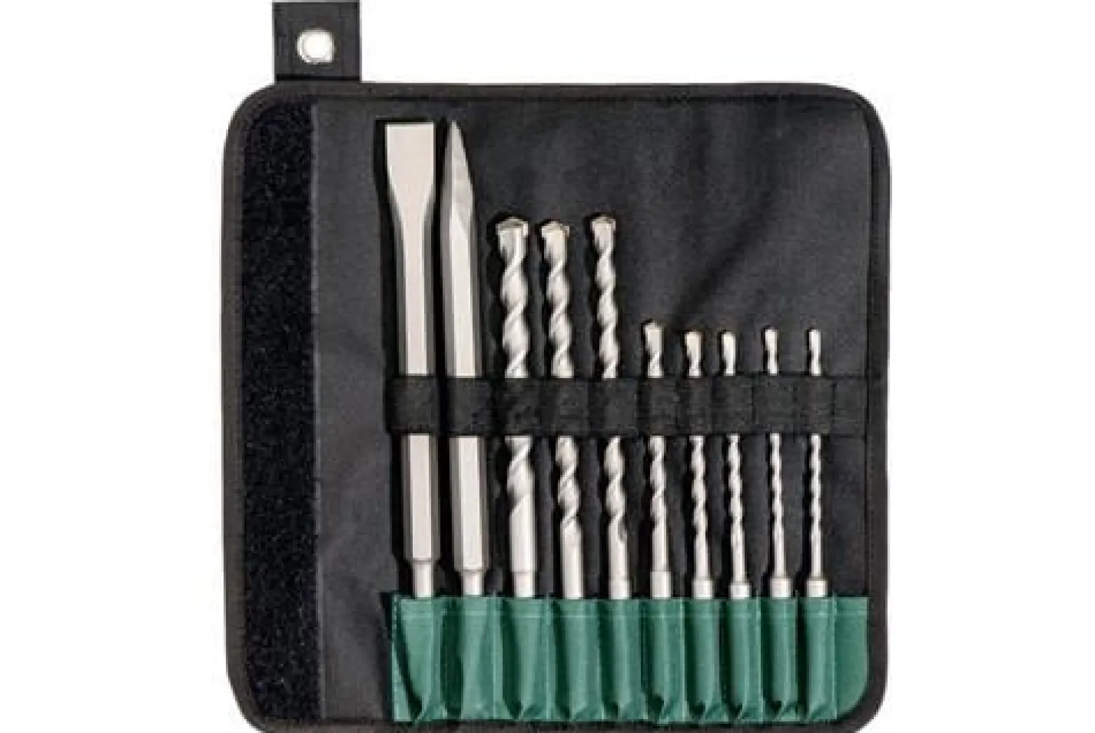 Bohrer-/Meißelsatz SDS-plus 10tlg. Rolltasche Metabo
