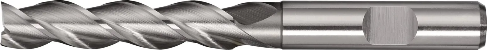 Bohrnutenfräser DIN 844 Typ W D.8mm HSS-Co8 Weldon Z.3 lang TECWERK