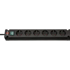 Brennenstuhl Bremounta Steckdosenleiste 6-fach schwarz 3 m H05VV-F 3G1,5 - 1150650316