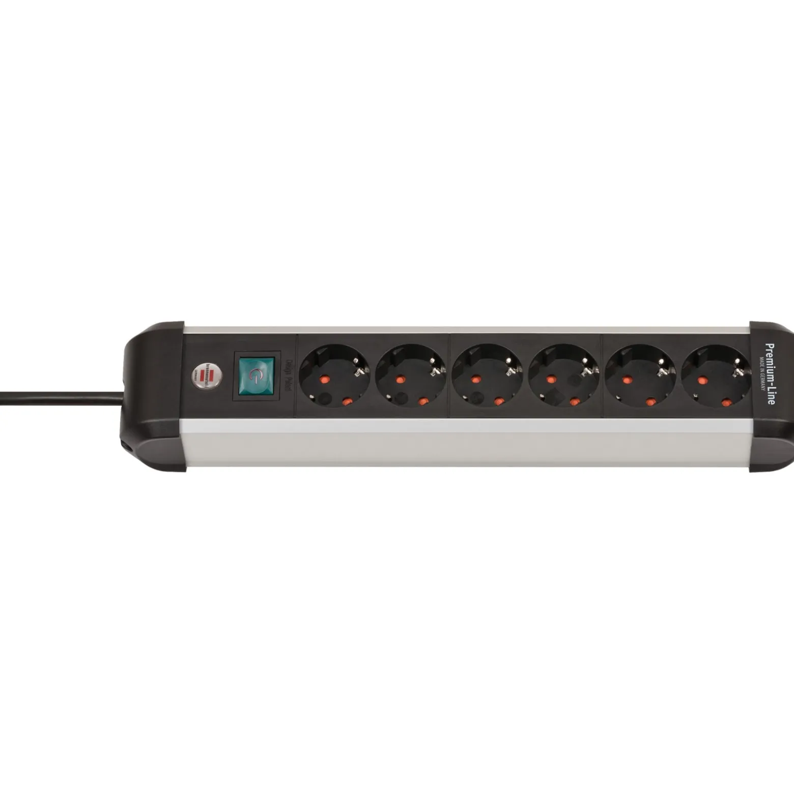 Brennenstuhl Premium-Alu-Line Steckdosenleiste mit Schalter 8-fach 3 m H05VV-F 3G1,5 - 1391030800