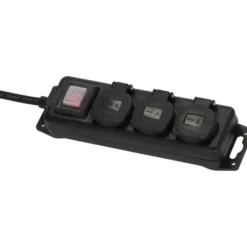 Brennenstuhl Steckdosenverteiler mit Schalter IP44 3-fach schwarz 2 m H07RN-F 3G1,5 - 1159950013