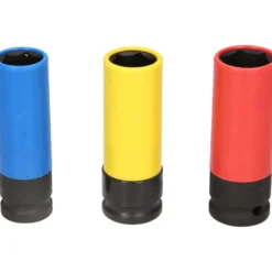 BRILLIANT TOOLS 1/2" Alu-Felgen-Kraft-Stecknuss-Satz 17 / 19 / 21 mm 3tlg. - BT691005