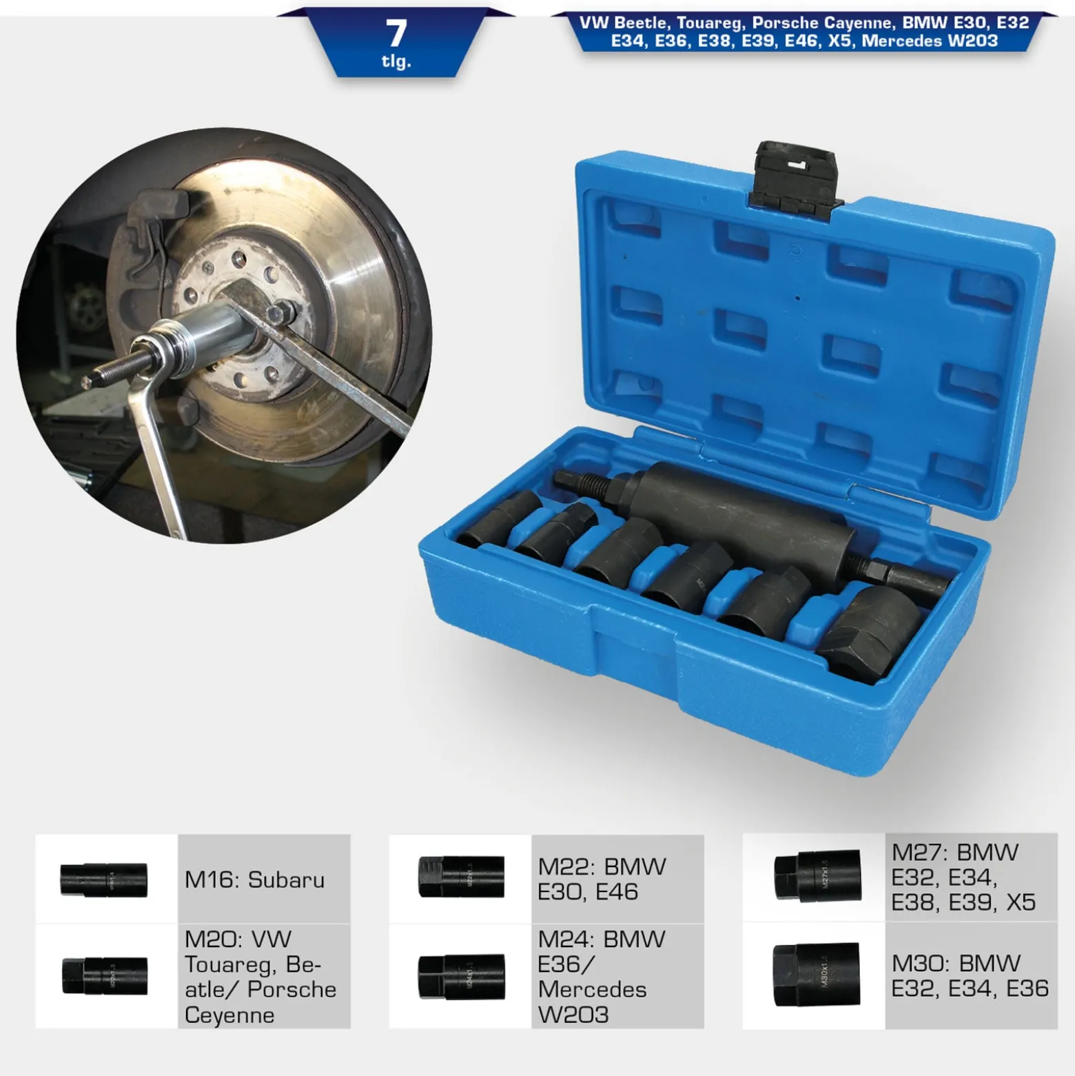 BRILLIANT TOOLS Antriebswellen-Einzieher-Satz- BT671050